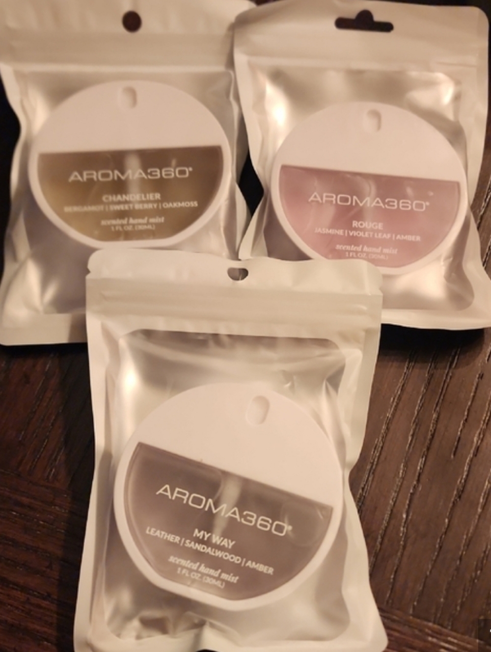 AROMA360 Scented Hand Mist - Beige, Pink, Brown (3-Pack) - Picture 8 of 9